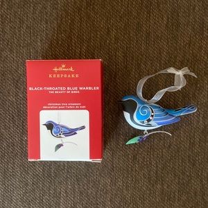 Hallmark Black-Throated Blue Warbler Beauty of Birds Ornament 2020